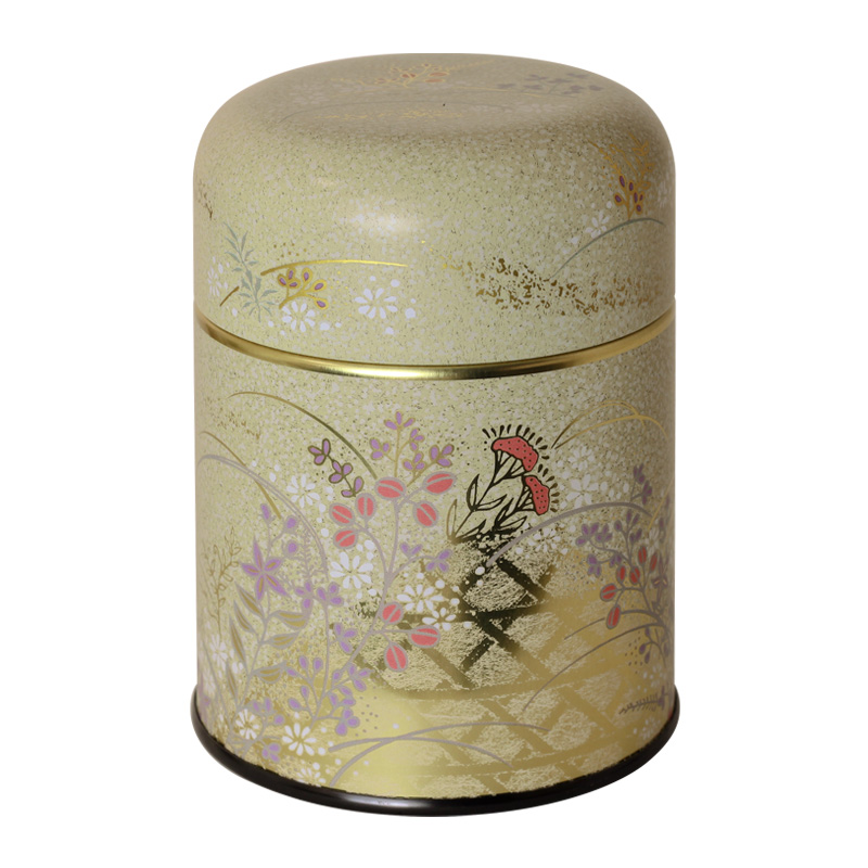 アール缶 花紬〈クリーム〉150g