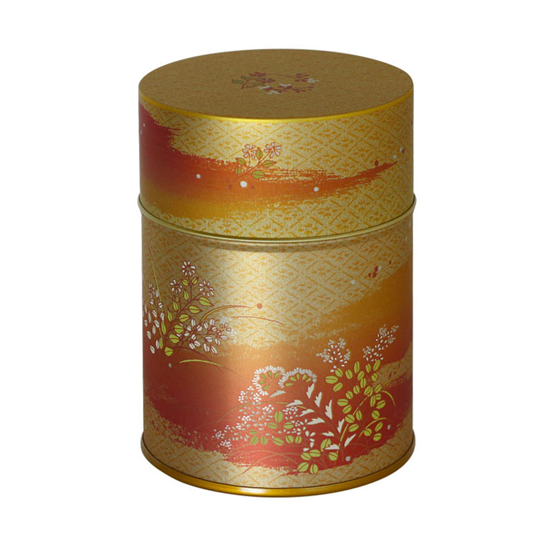 ミニWキャップ缶 花景〈茶〉150g