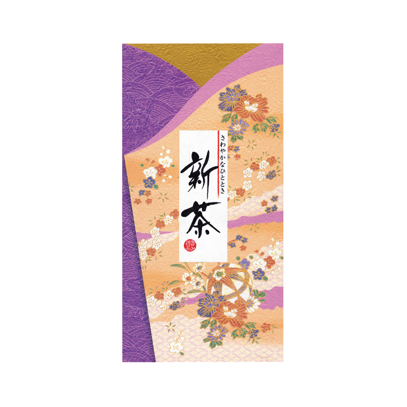 福紗（小） 花織〈紫〉新茶100g