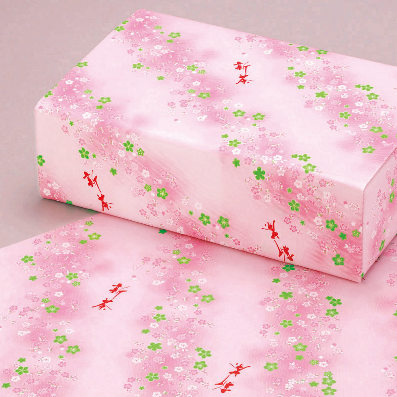 包装紙 花流〈ピンク〉